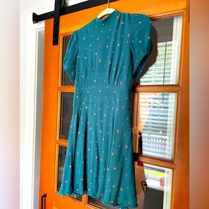 Free People Mini Dress, size 6, tie back, High neck